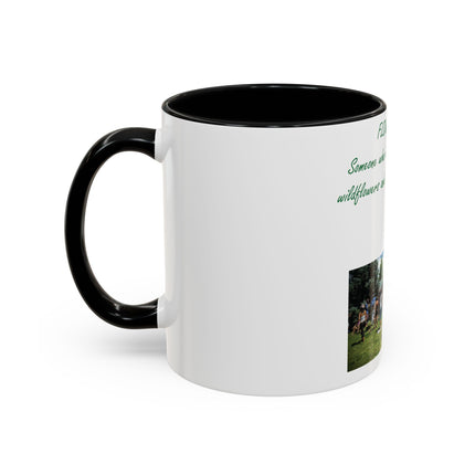 Flower Child Accent Coffee Mug - 11 oz Inspirational Gift