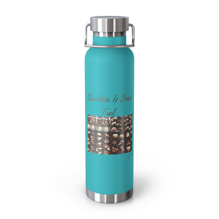 Motivational Chocolate Fuel Bottle - 22oz Insulated Flask for Chocolate Lovers