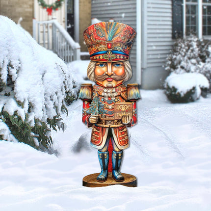 Nutcracker with a Heartwarming Surprise Outdoor Decor by G. Debrekht - Christmas Decor - 8611060F-1