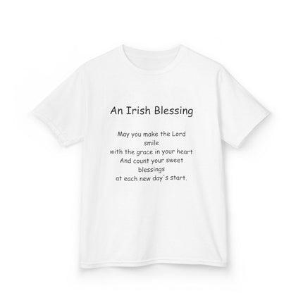 Kids Irish Blessing Tee - Inspirational Kids Cotton Shirt