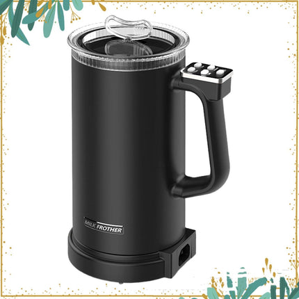 Dual Function Electric Milk Frother for Coffee and Lattes - Hot and Cold Frothing Options-0