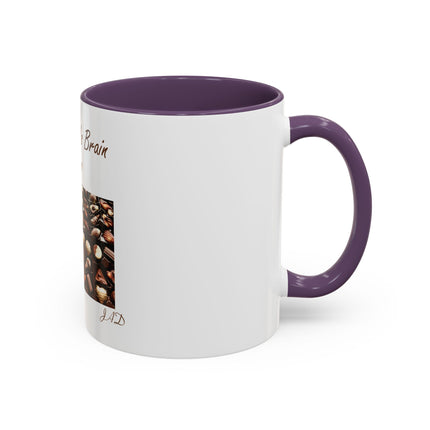 Chocolate Is Brain Fuel Coffee Mug — Chocolate Lovers Accent Mug (11/15oz)