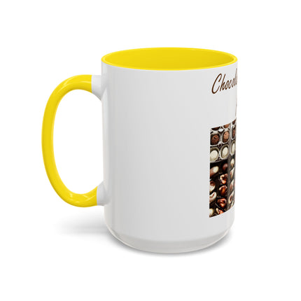 Chocolate Is Brain Fuel Accent Mug – 15oz – Sweet & Smart Gift