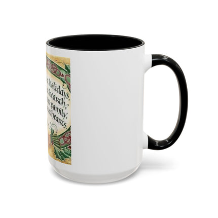 Blessed Be Your Holidays Coffee Mug — Holiday Celtic Greeting Accent Mug (11/15oz)