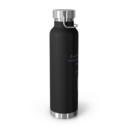 Saint Kolbe Quote Bottle – 22oz Copper Flask for Faith & Courage