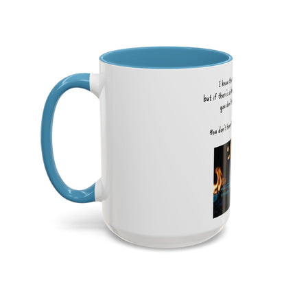 Book Lover Coffee Mug — "You Don’t Have to Burn Down the Library" Accent Mug