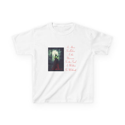 Mystical Kids Tee – “As Above, So Below” Inspirational Design