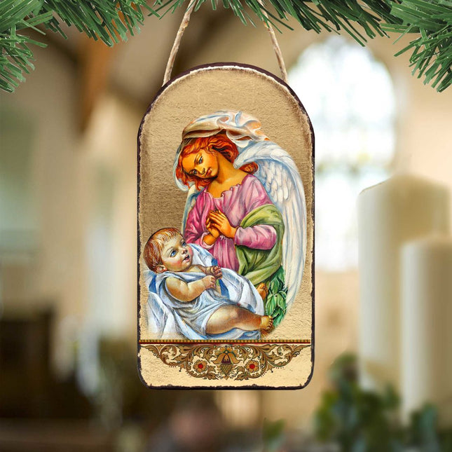 Blessing Angels Religious Christian Sacred Icon Ornament - Inspirational Icon Decor - 87028-0