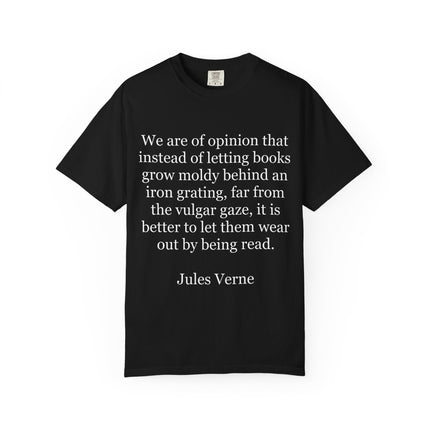 Jules Verne Quote T-Shirt — Literary Quote Tee for Book Lovers
