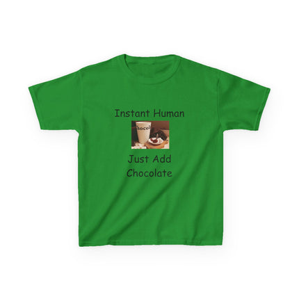 Instant Human Kids Tee – Funny Chocolate Shirt for Sweet Personalities