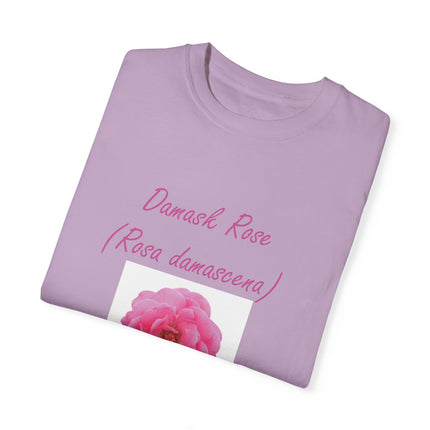 Damask Rose Unisex T-shirt - The Queen of Flowers Design
