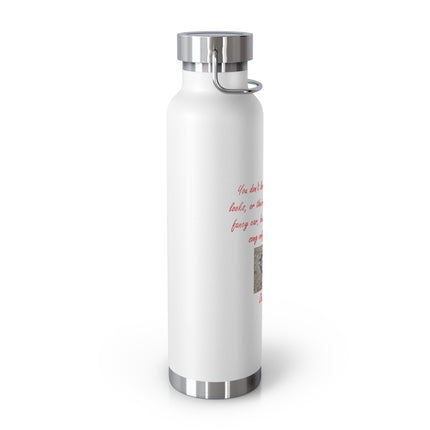 22oz Copper Insulated Bottle – Heart Design Gift Idea