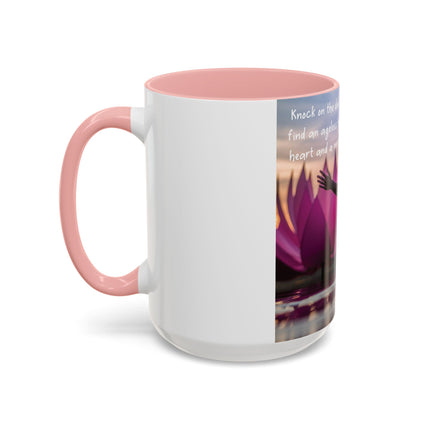 Ageless Hippie Soul Mug | 15oz Accent Cup with Peaceful Watercolor