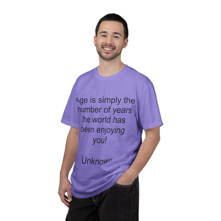 Age Is Simply The Number Tee — Inspirational Quote T-Shirt