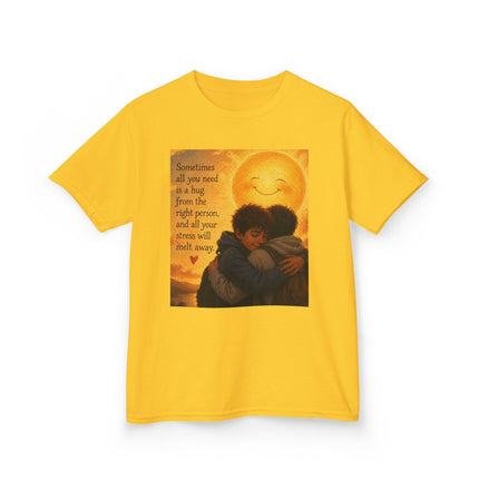 Kids Hug Tee — "Sometimes all you need is a hug" Heartwarming Children's T‑Shirt