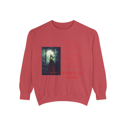 Blessed Be The Witches Sweatshirt - Unisex Garment-Dyed Style