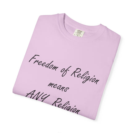 Freedom of Religion Unisex T-Shirt - Comfortable & Statement-Making Tee for All Beliefs