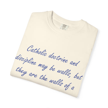 Inspirational Quote Unisex Garment-Dyed T-Shirt - G. K. Chesterton Design