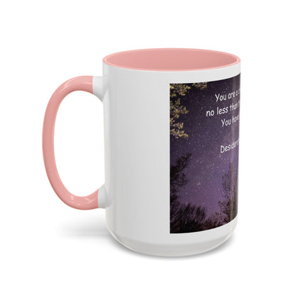 Inspirational Starry Night Coffee Mug — "You are a child of the universe" Quote