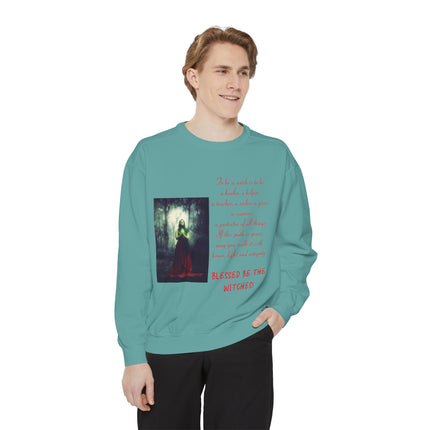 Blessed Be the Witches Sweatshirt – Unisex Garment-Dyed Style