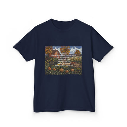 Inspirational Kids Heavy Cotton Tee - Cozy & Uplifting Design for Everyday Wear