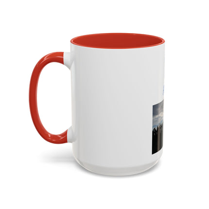 Pray for Peace Accent Coffee Mug — Inspirational Religious Prayer Mug (11/15oz)