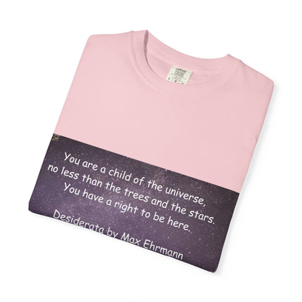 Unisex Inspirational T-Shirt - "You Are a Child of the Universe" Design