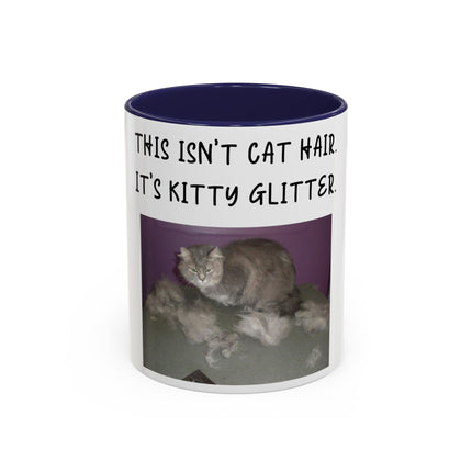 Kitty Glitter Mug – 11oz Accent Ceramic Cup for Cat Lovers