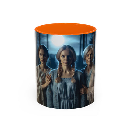 Triple Goddess Accent Mug – 11oz Ceramic Cup for Mystical Women