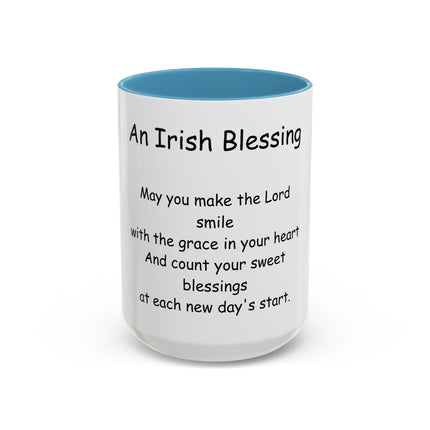 Irish Blessing Coffee Mug — "An Irish Blessing" Inspirational Religious Mug (11/15oz)
