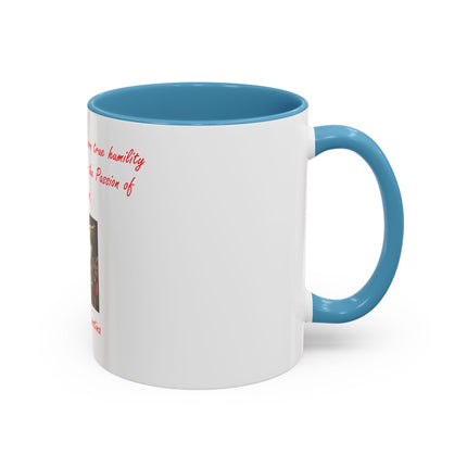 Saint Faustina Coffee Mug — 'Reflect on the Passion of Jesus' Religious Accent Mug
