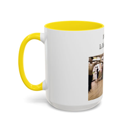 Dancing Is Silent Poetry Accent Coffee Mug — Inspirational Dance Quote Mug