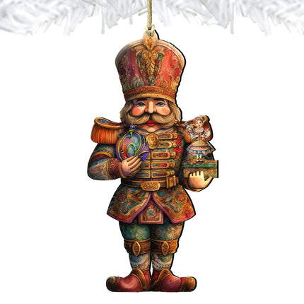 Nutcracker with Clara Wooden Ornaments by G. Debrekht Christmas Decor - 8611059-3