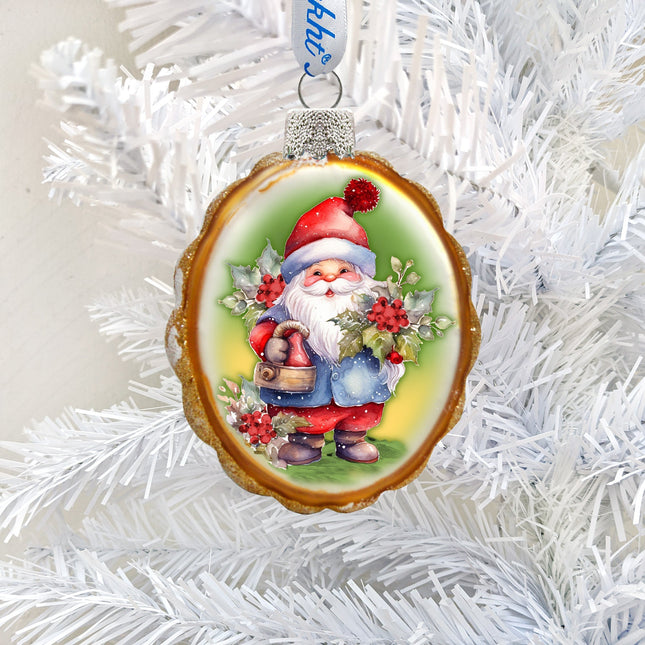 Christmas Gnome Mercury Glass Ornaments by G. Debrekht - Christmas Decor - 776018-0