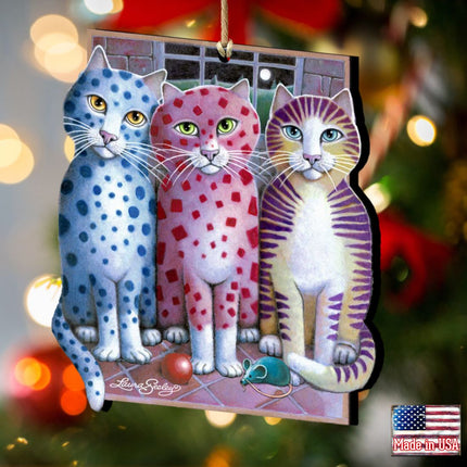 Board Meeting Wooden Ornaments Pets by Laura Seeley - Pets Dog and Cats Decor - 8512051-LS-1