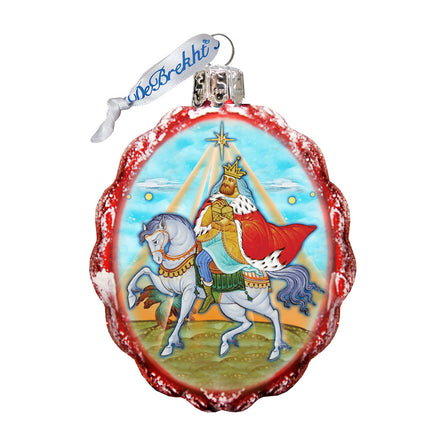 Melchior Three Kings Mercury Glass Ornament by G. DeBrekht - Nativity Holiday Decor - 772015-4