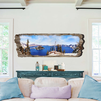 Lake View Wooden Wall Art by G. DeBrekht Coastal Decor - 8491107W-3