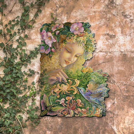 Honeysuckle Holiday Outdoor Scene by Josephine Wall - Christmas Decor - 845620F-JW-1