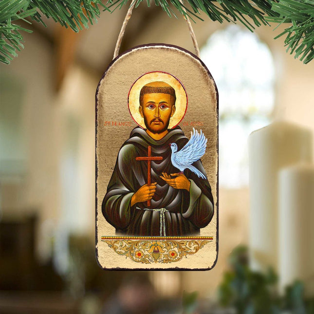 Saint Francis Religious Christian Sacred Icon Ornament - Inspirational Icon Decor - 87024-0