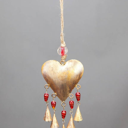 Heart Chime brass bells decorative ornaments-1