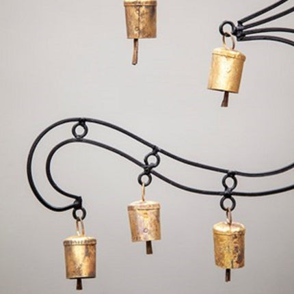 OM Brass chime with 9 brass bells-2