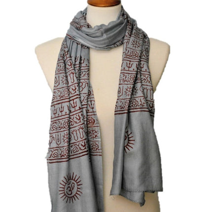 OM Yoga Meditation Mantra Prayer Shawl - Large-3