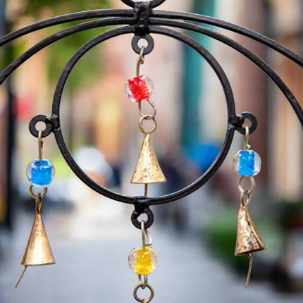 Triple Circle Chime with beads and bells-1