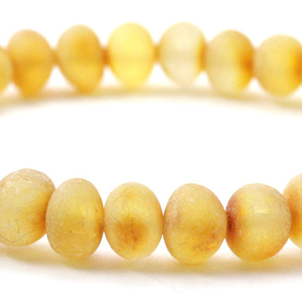 Baltic Amber Unpolished Adult Stretch Bracelets-2