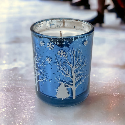 Frozen Holiday Candle Cut Out Soy Wax-1