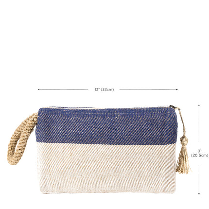 Block A Clutch - Blue-4