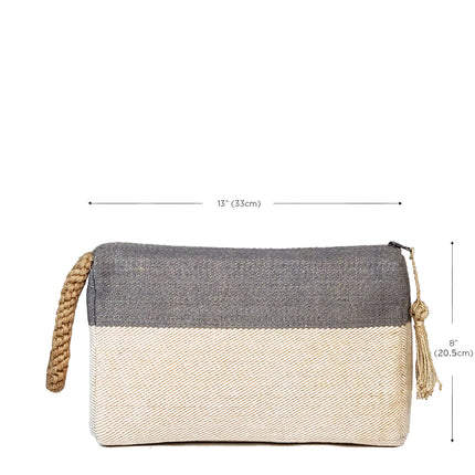 Block A Clutch - Gray-4