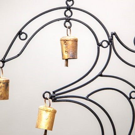 OM Brass chime with 9 brass bells-3