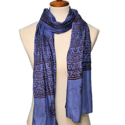 OM Yoga Meditation Mantra Prayer Shawl - Large-4