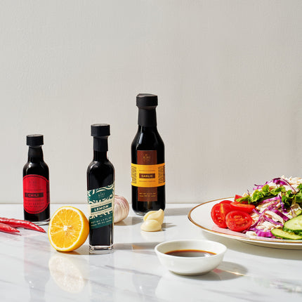 Balsamic Vinegar Gourmet Gift Set of 6 - Premium Made In Italy, Natural Flavors Include Garlic, Chili, Fig, Basil, Lemon & Classic, Italian Crafted Glaze For Cooking-4